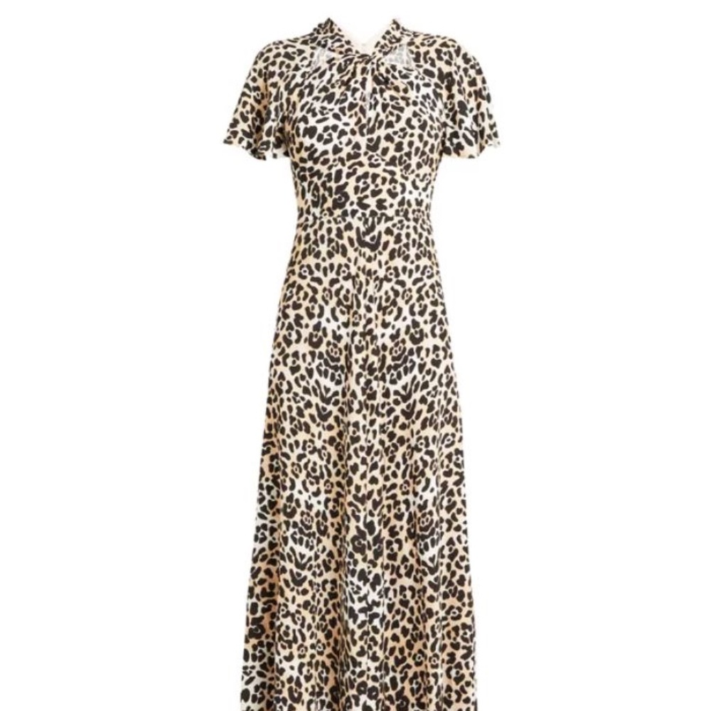 TEMPERLEY LONDON - Wild cat midi dress - Size 4 - GUC